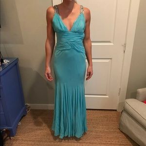 Turquoise formal gown